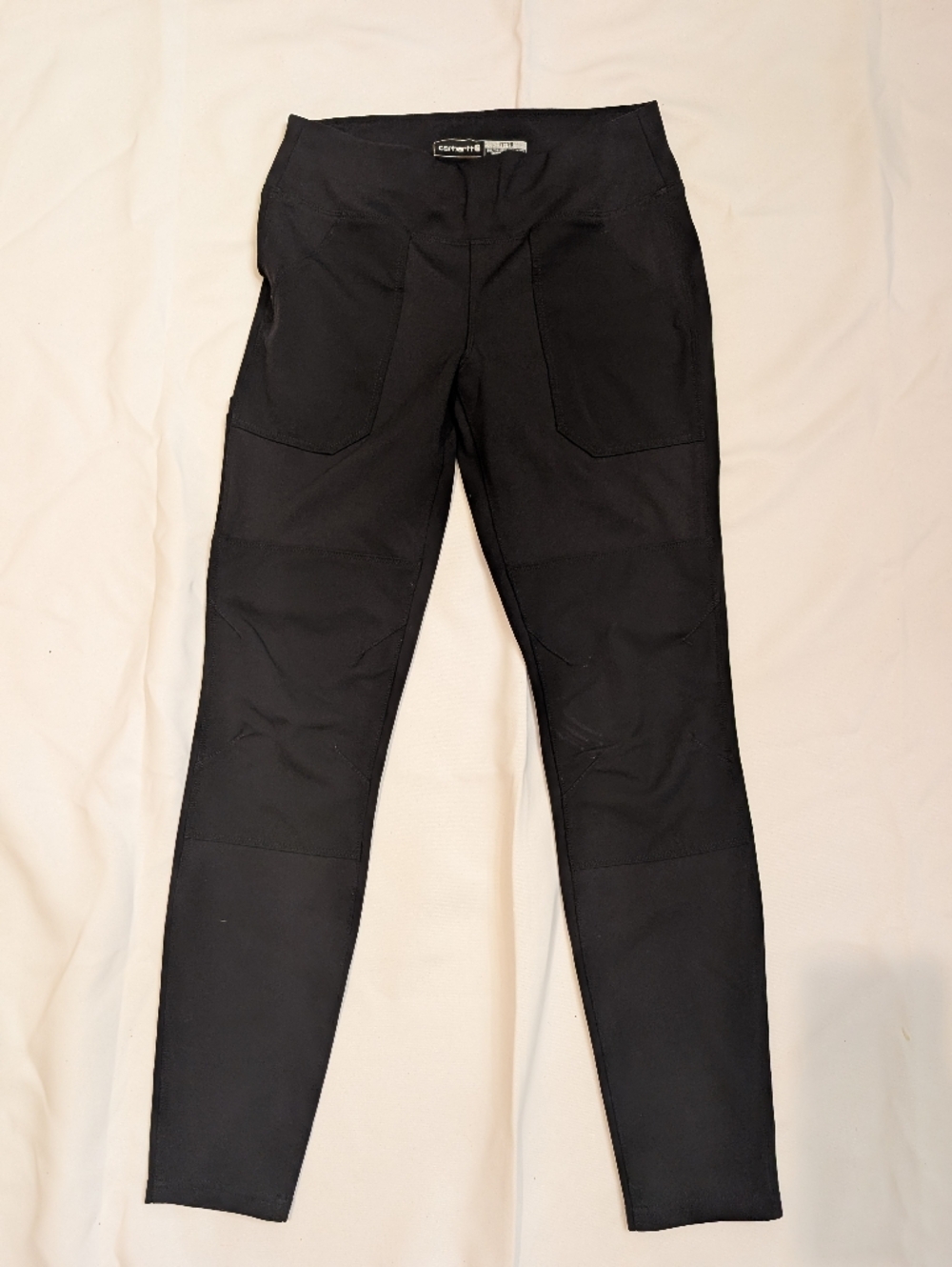 Carhartt Women's Black Fitted Pants, Size Small, Two Small Stains On Back